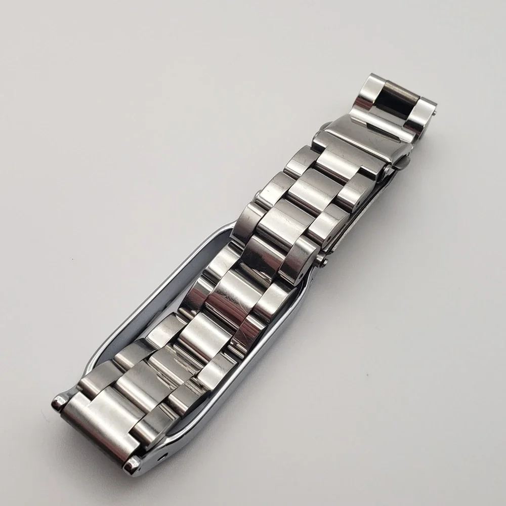 Fitbit Luxe Watch Band Unisex Silver Stainless Steel Link Accessory